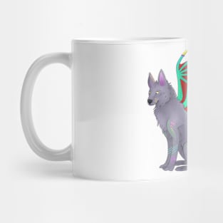 Familiar, Winged Wolf Mug